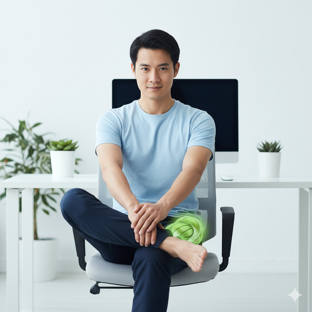 10 Physio Tips to Prevent Back Pain at Your Desk figure of 4