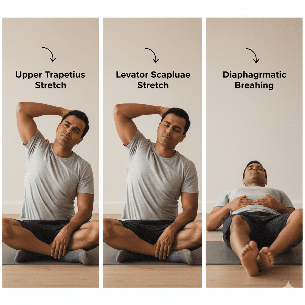 How Stress Creates Pain in Your Neck and Shoulders stetches