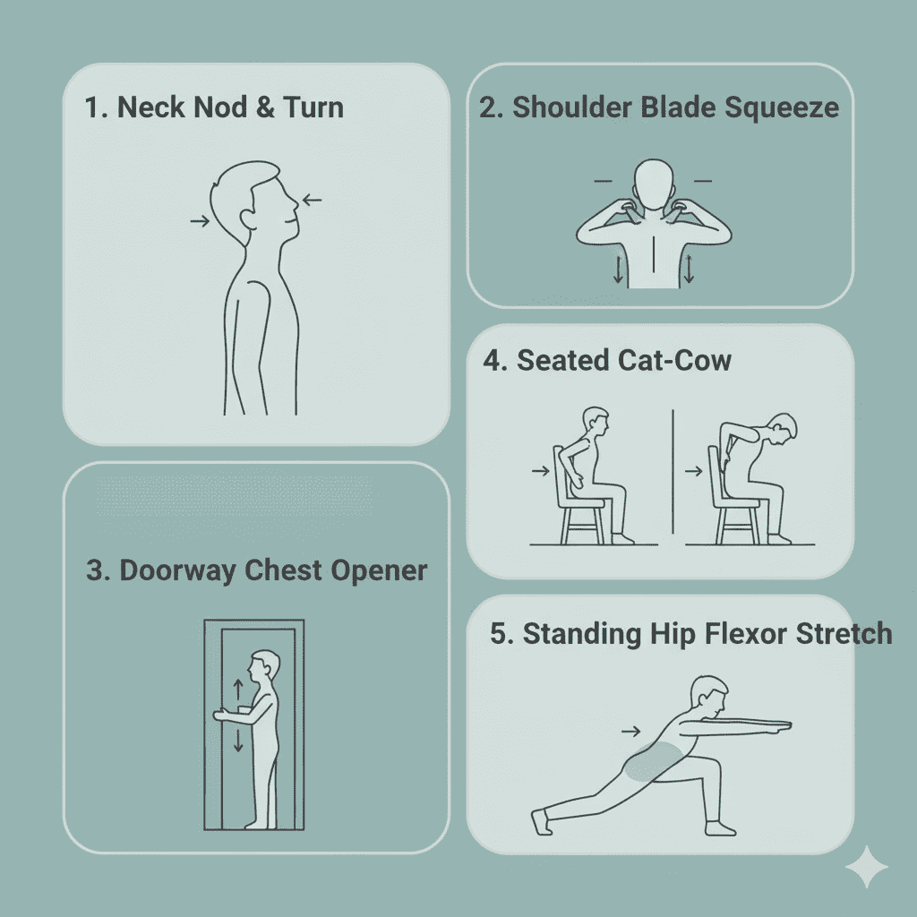 Your Ultimate Guide to a Pain-Free WFH Life exercises