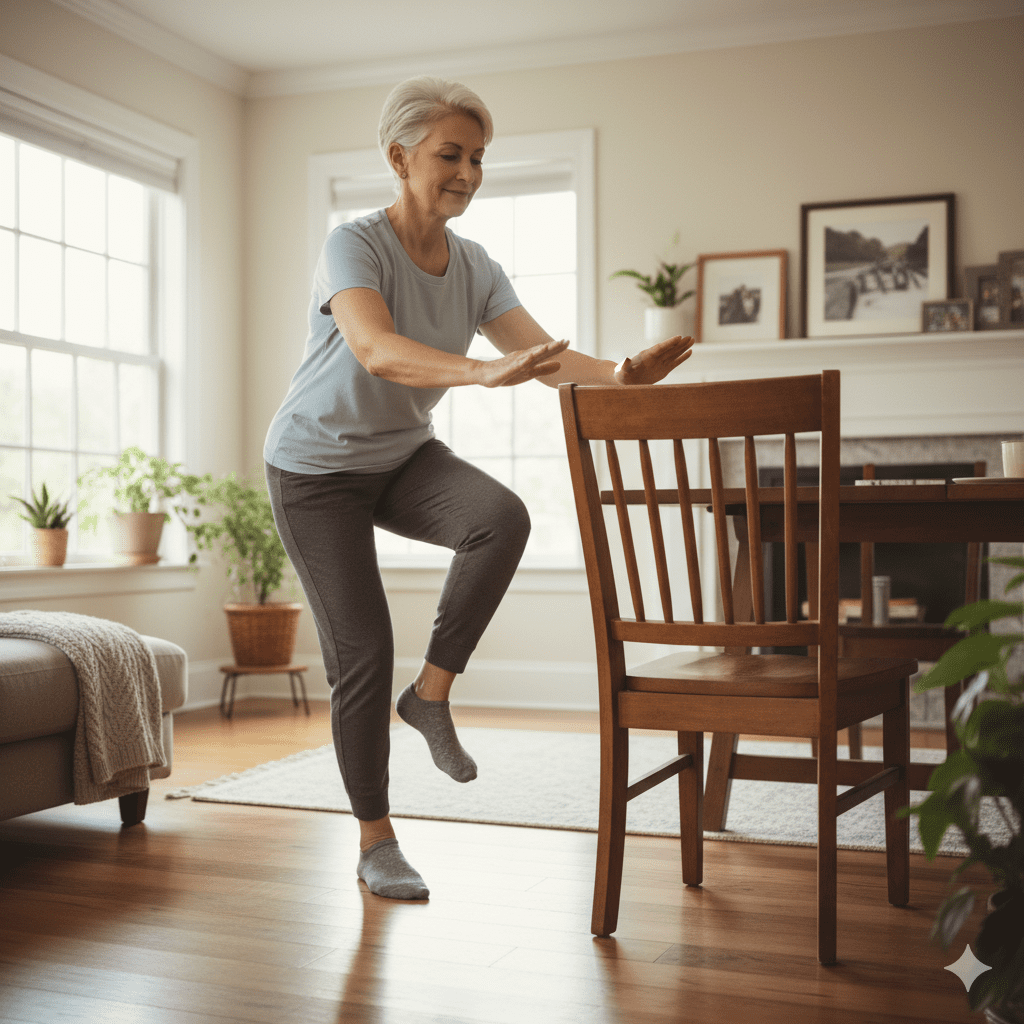 Building Bulletproof Knees: Managing Osteoarthritis single leg stance