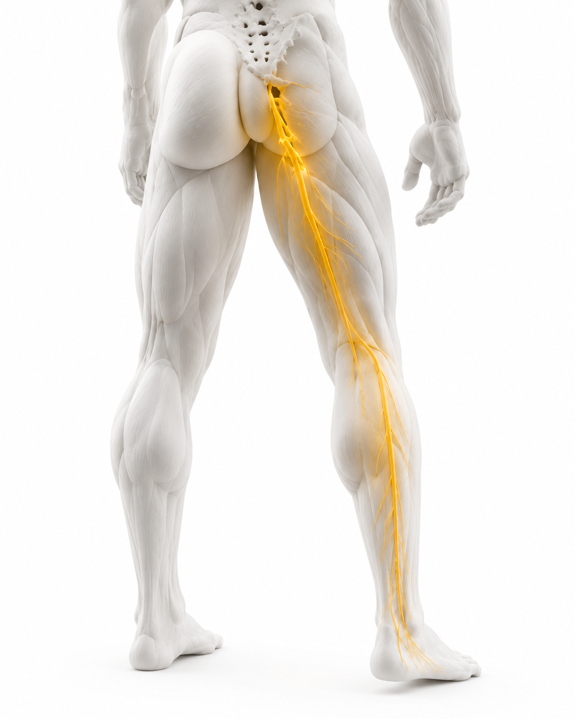 3D Anatomy of Lumbar Spine and Sciatic Nerve