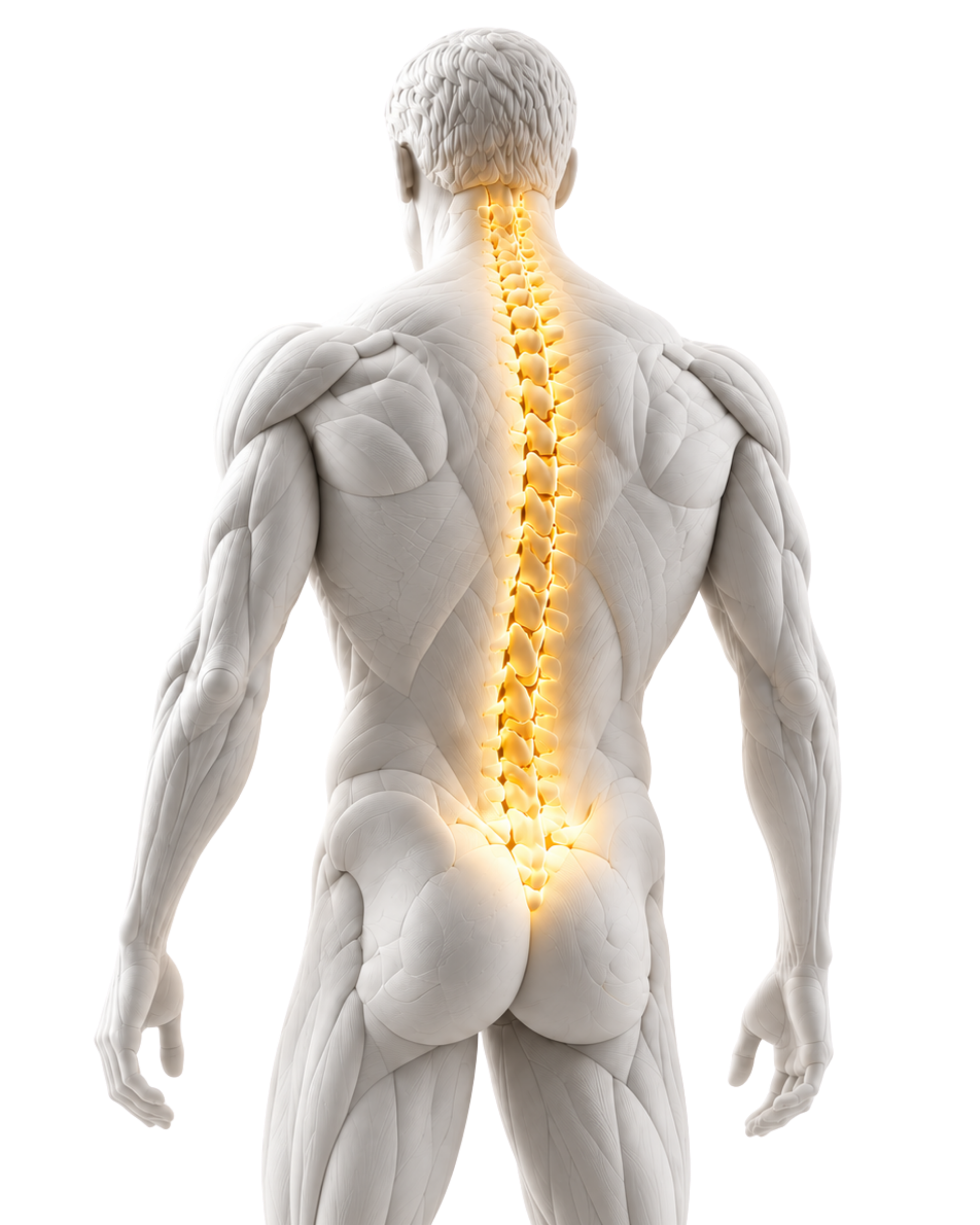 Home Anatomical Figure with Glowing Spine